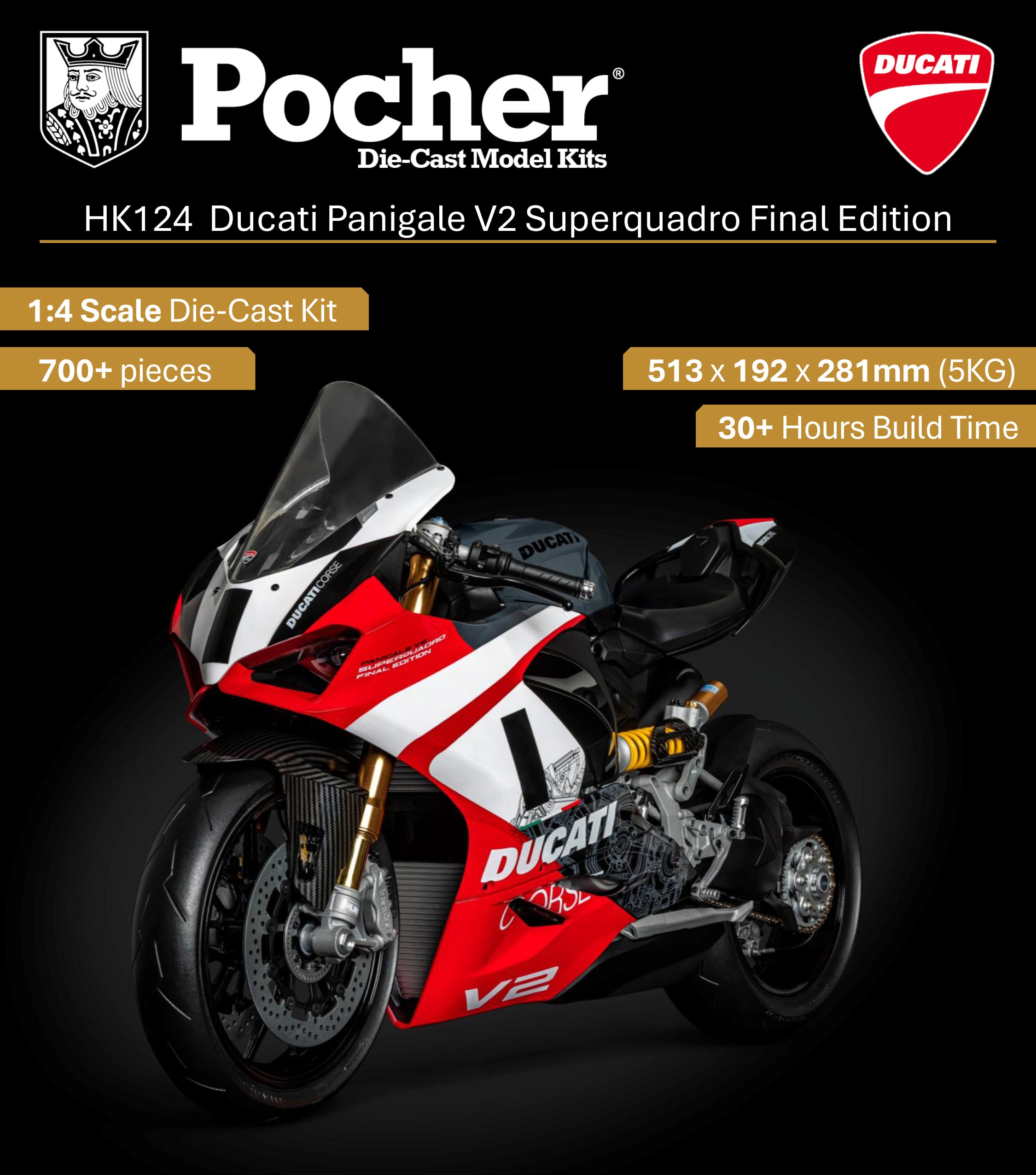 POCHER Ducati Panigale - V2 Superquadro Final Edition 1:4