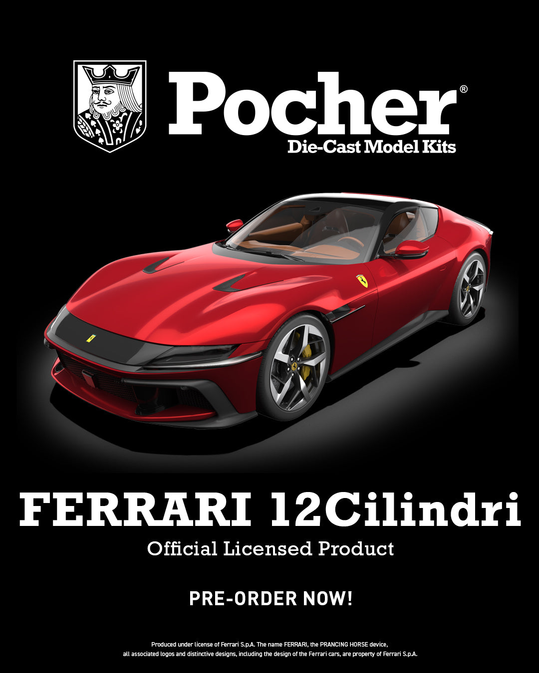 POCHER Ferrari 12Cilindri - Rosso Imola