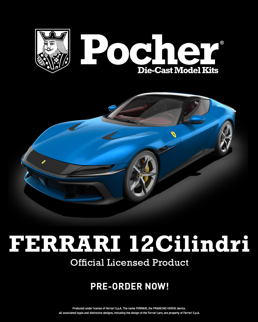 POCHER Ferrari 12Cilindri - Blu Corsa