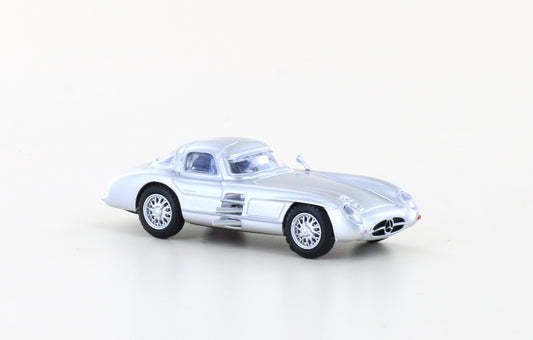 Mercedes-Benz 300 SLR Uhlenhaut Coupe, silver, red interior, scale 1/87