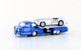 Charger l'image dans la visionneuse de la galerie, Transporteur Mercedes-Benz avec 300 SLR J.M. Fangio 658, échelle 1/87
